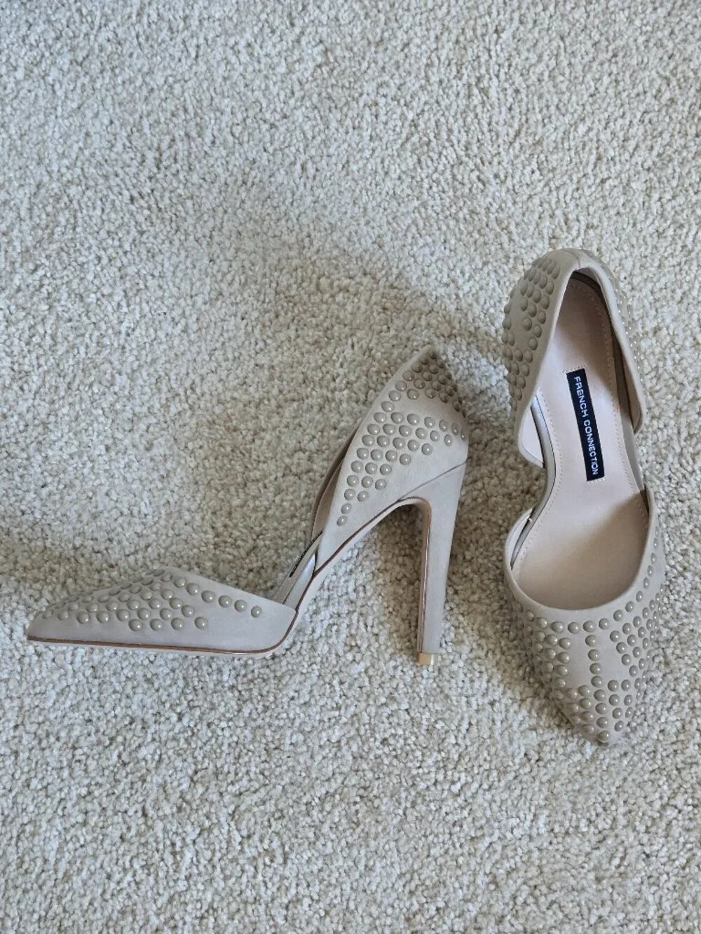 French Connection studded high heel pumps/ Maggie